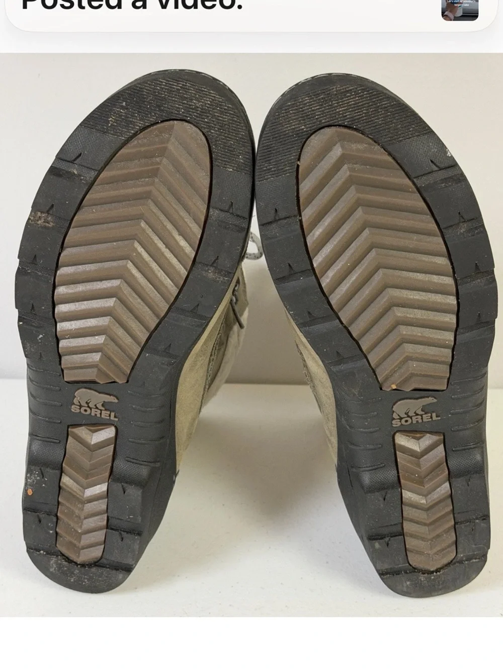 Sorel Women's Whistler Grey Lined Winter Snow Boots Waterproof Size 12